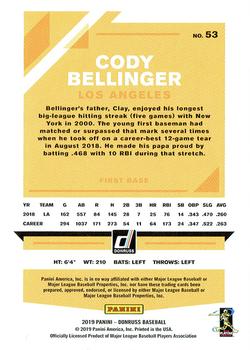 2019 Donruss - Holo Red #53 Cody Bellinger Back