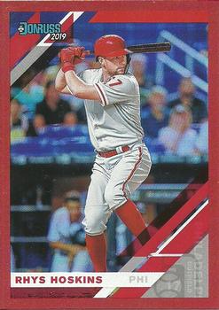 2019 Donruss - Holo Red #104 Rhys Hoskins Front