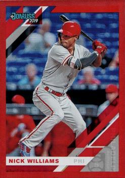 2019 Donruss - Holo Red #109 Nick Williams Front