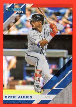 2019 Donruss - Holo Red #156 Ozzie Albies Front