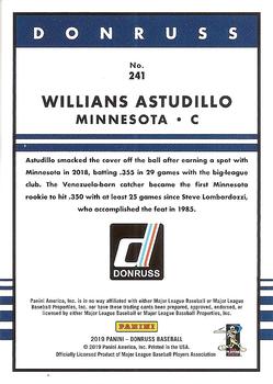 2019 Donruss - Holo Red #241 Willians Astudillo Back
