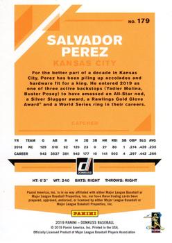 2019 Donruss - Career Stat Line #179 Salvador Perez Back