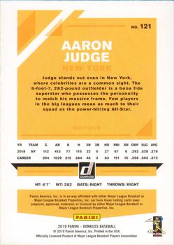 2019 Donruss - Career Stat Line #121 Aaron Judge Back