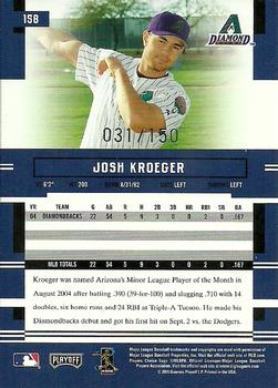 2005 Playoff Prestige - Xtra Bases Red #158 Josh Kroeger Back