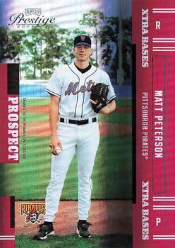 2005 Playoff Prestige - Xtra Bases Red #180 Matt Peterson Front