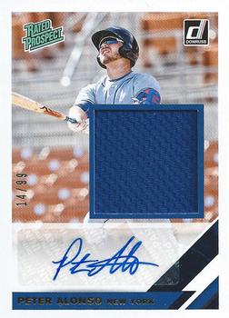 2019 Donruss - Rated Prospect Material Signatures Gold #RPMS-PA Peter Alonso Front
