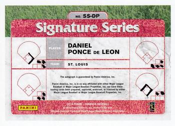 2019 Donruss - Signature Series Red #SS-DP Daniel Ponce de Leon Back