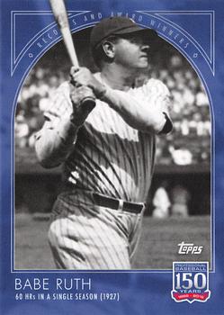 2019 Topps 150 Years of Baseball #1 Babe Ruth Front