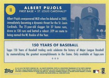 2019 Topps 150 Years of Baseball #18 Albert Pujols Back