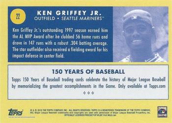 2019 Topps 150 Years of Baseball #22 Ken Griffey Jr. Back