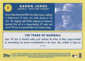 2019 Topps 150 Years of Baseball #24 Aaron Judge Back