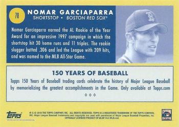 2019 Topps 150 Years of Baseball #78 Nomar Garciaparra Back