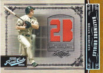 2005 Playoff Prime Cuts - Material Jersey Position #41 Brian Roberts Front