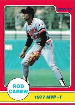 1986 Star Rod Carew - Separated #9 Rod Carew Front