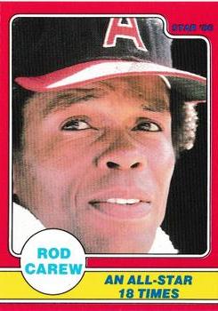 1986 Star Rod Carew - Separated #11 Rod Carew Front