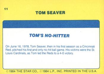 1986 Star Tom Seaver - Separated #11 Tom Seaver Back