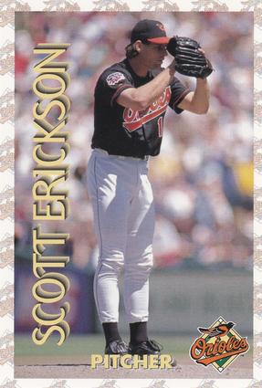 1997 Hershey's Baltimore Orioles #4 Scott Erickson Front