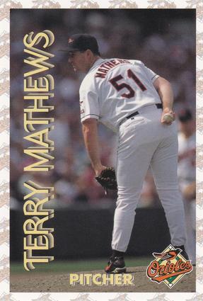 1997 Hershey's Baltimore Orioles #8 Terry Mathews Front