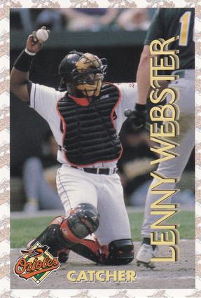 1997 Hershey's Baltimore Orioles #15 Lenny Webster Front