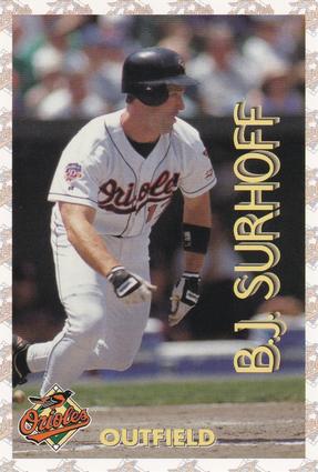 1997 Hershey's Baltimore Orioles #21 B.J. Surhoff Front