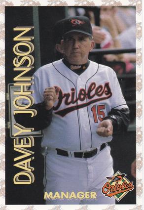 1997 Hershey's Baltimore Orioles #27 Davey Johnson Front