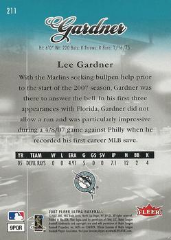 2007 Ultra #211 Lee Gardner Back