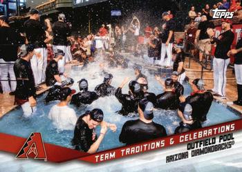 2019 Topps Opening Day - Team Traditions & Celebrations #TTC-OP Outfield Pool Front
