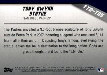 2019 Topps Opening Day - Team Traditions & Celebrations #TTC-TGS Tony Gwynn Statue Back