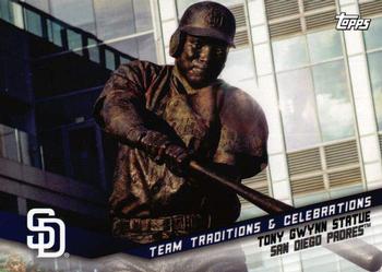 2019 Topps Opening Day - Team Traditions & Celebrations #TTC-TGS Tony Gwynn Statue Front