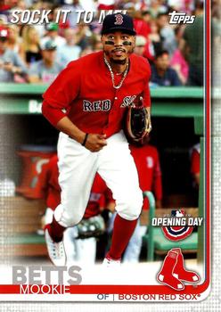 2019 Topps Opening Day - Sock It to Me! #SM-4 Mookie Betts Front