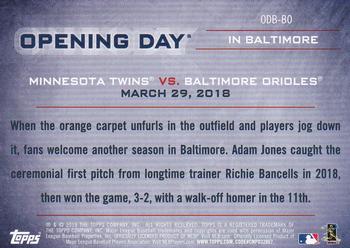 2019 Topps Opening Day - Opening Day #ODB-BO Baltimore Orioles Back
