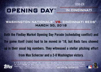 2019 Topps Opening Day - Opening Day #ODB-CR Cincinnati Reds Back