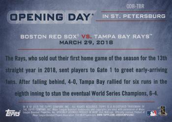 2019 Topps Opening Day - Opening Day #ODB-TBR Tampa Bay Rays Back