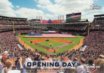 2019 Topps Opening Day - Opening Day #ODB-TR Texas Rangers Front