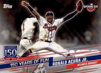 2019 Topps Opening Day - 150 Years of Fun #YOF-24 Ronald Acuña Jr. Front