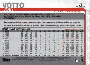 2019 Topps Opening Day - Opening Day Edition #59 Joey Votto Back
