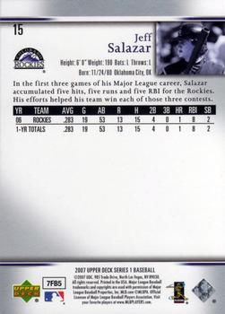 2007 Upper Deck #15 Jeff Salazar Back