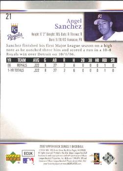 2007 Upper Deck #21 Angel Sanchez Back