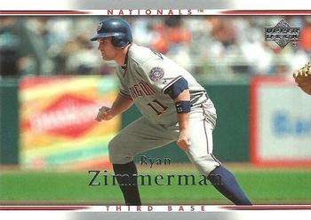 2007 Upper Deck #457 Ryan Zimmerman Front