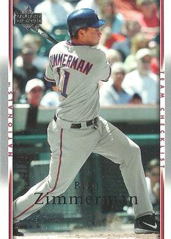 2007 Upper Deck #500 Ryan Zimmerman Front