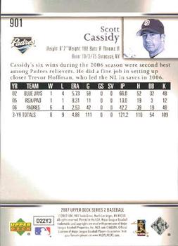 2007 Upper Deck #901 Scott Cassidy Back