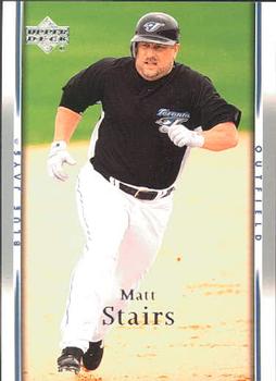 MATT STAIRS OAKLAND ATHLETICS OUTFIELDER SIGNED AUTOGRAPHED BASEBALL CARD