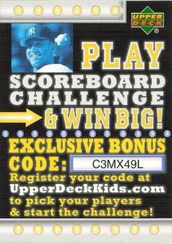 2007 Upper Deck #NNO Scoreboard Challenge Code Card Front