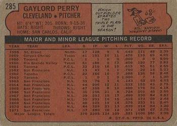 2016 Topps - 65th Anniversary Buybacks Epic Gold 1/1 #285 Gaylord Perry Back