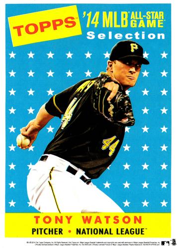 2014 Topps MLB All-Star Game Selections 5x7 #NNO Tony Watson Front