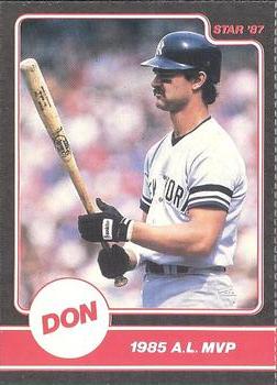 1987 Star Don Mattingly - Separated #10 Don Mattingly Front