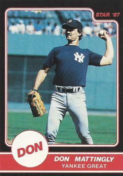 1987 Star Don Mattingly - Separated #NNO Don Mattingly Front