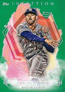 2019 Topps Inception - Green #8 Carlos Correa Front