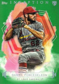 2019 Topps Inception - Green #19 Daniel Poncedeleon Front