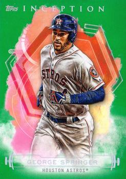 2019 Topps Inception - Green #24 George Springer Front